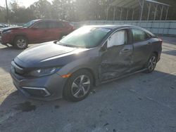 Salvage cars for sale at Savannah, GA auction: 2019 Honda Civic LX