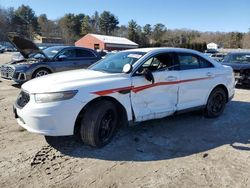 Salvage cars for sale at Mendon, MA auction: 2013 Ford Taurus Police Interceptor