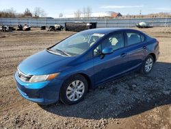 Salvage cars for sale at Columbia Station, OH auction: 2012 Honda Civic LX