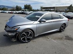 Salvage cars for sale at San Martin, CA auction: 2018 Honda Accord Sport