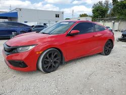 Salvage cars for sale at Opa Locka, FL auction: 2020 Honda Civic Sport