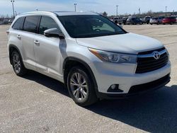 Salvage cars for sale at North Billerica, MA auction: 2015 Toyota Highlander XLE