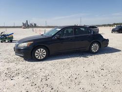 Salvage cars for sale at New Braunfels, TX auction: 2012 Honda Accord LX