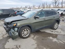 Salvage cars for sale at Bridgeton, MO auction: 2019 Jeep Cherokee Latitude