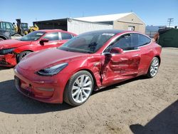 Salvage cars for sale at Brighton, CO auction: 2018 Tesla Model 3