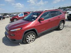 Salvage cars for sale at Houston, TX auction: 2016 Jeep Cherokee Limited