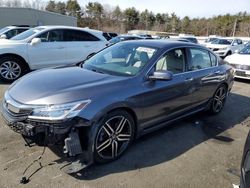 Salvage cars for sale at Exeter, RI auction: 2017 Honda Accord Touring