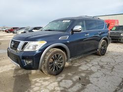 Salvage cars for sale at Kansas City, KS auction: 2017 Nissan Armada Platinum