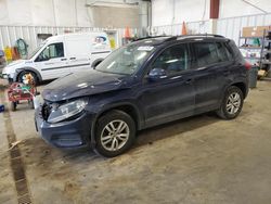 Salvage cars for sale at Mcfarland, WI auction: 2016 Volkswagen Tiguan S