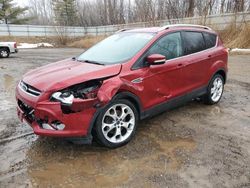 Salvage cars for sale from Copart Davison, MI: 2014 Ford Escape Titanium