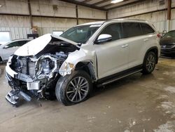 Toyota Highlander salvage cars for sale: 2019 Toyota Highlander SE