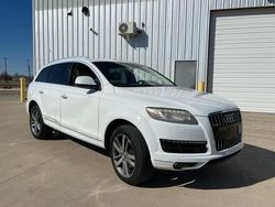 Salvage cars for sale at Oklahoma City, OK auction: 2014 Audi Q7 Premium Plus