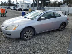 Salvage cars for sale at Graham, WA auction: 2003 Honda Accord EX