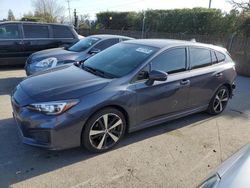 Salvage cars for sale at San Martin, CA auction: 2017 Subaru Impreza Sport