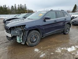 Salvage cars for sale at Bowmanville, ON auction: 2015 Jeep Cherokee Limited