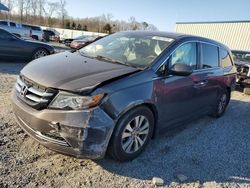 Salvage cars for sale at Spartanburg, SC auction: 2015 Honda Odyssey EXL