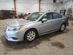 Salvage cars for sale at Center Rutland, VT auction: 2015 Subaru Legacy 2.5I Premium