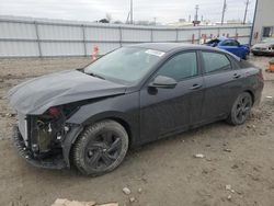 Salvage cars for sale at Appleton, WI auction: 2022 Hyundai Elantra Blue