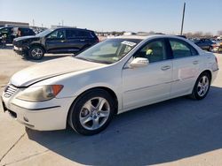 Salvage cars for sale at Grand Prairie, TX auction: 2005 Acura RL