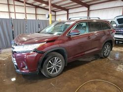 Salvage cars for sale at Pennsburg, PA auction: 2017 Toyota Highlander SE