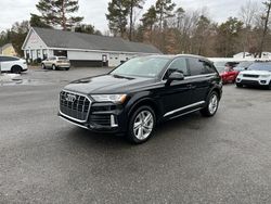 Salvage cars for sale at North Billerica, MA auction: 2020 Audi Q7 Premium