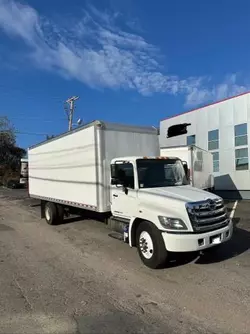 Salvage trucks for sale at North Billerica, MA auction: 2019 Hino 258 268