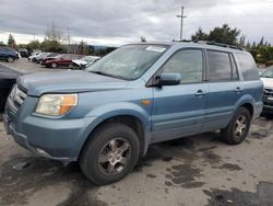 Salvage cars for sale at San Martin, CA auction: 2007 Honda Pilot EX