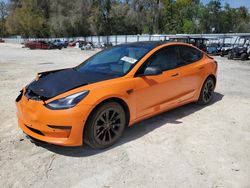 Salvage cars for sale at Ocala, FL auction: 2021 Tesla Model 3