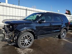 Salvage cars for sale at Littleton, CO auction: 2017 Ford Explorer Sport