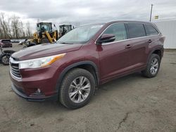 Salvage cars for sale at Portland, OR auction: 2014 Toyota Highlander XLE