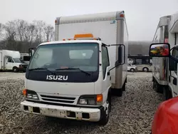 Salvage trucks for sale at West Warren, MA auction: 2005 Isuzu NPR BOX Truck