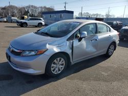 2012 Honda Civic LX en venta en Ham Lake, MN