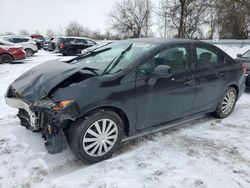 Salvage cars for sale from Copart London, ON: 2012 Honda Civic LX