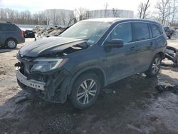 Salvage cars for sale at Central Square, NY auction: 2017 Honda Pilot EXL