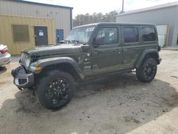 Salvage cars for sale at Ellenwood, GA auction: 2023 Jeep Wrangler Sahara 4XE