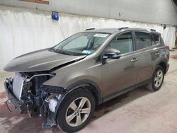 Salvage cars for sale at Angola, NY auction: 2015 Toyota Rav4 XLE