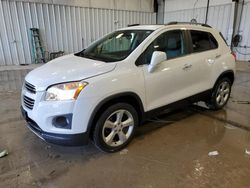 Salvage cars for sale at Franklin, WI auction: 2015 Chevrolet Trax LTZ