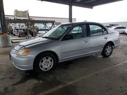 Salvage cars for sale from Copart Hayward, CA: 2002 Honda Civic LX