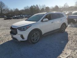 Salvage cars for sale at Madisonville, TN auction: 2017 Hyundai Santa FE SE Ultimate