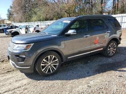 Salvage cars for sale at Knightdale, NC auction: 2018 Ford Explorer Platinum