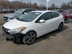 Salvage cars for sale at East Granby, CT auction: 2015 KIA Forte EX