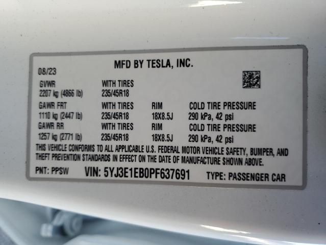 2023 Tesla Model 3