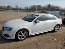 Salvage cars for sale at Chalfont, PA auction: 2019 Audi A4 Premium