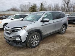 Salvage cars for sale at Davison, MI auction: 2021 Honda Pilot EXL