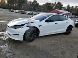 Salvage cars for sale at Mendon, MA auction: 2022 Tesla Model S