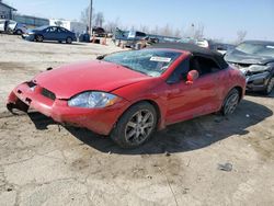 Salvage cars for sale at Pekin, IL auction: 2007 Mitsubishi Eclipse Spyder GT