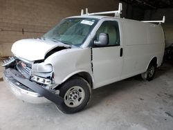 Salvage trucks for sale at North Billerica, MA auction: 2015 GMC Savana G2500