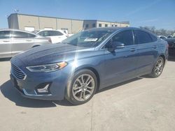 Salvage cars for sale at Wilmer, TX auction: 2019 Ford Fusion SEL