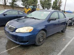 Salvage cars for sale at Rancho Cucamonga, CA auction: 2006 Toyota Corolla CE