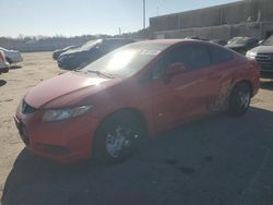 Salvage cars for sale at Fredericksburg, VA auction: 2013 Honda Civic LX